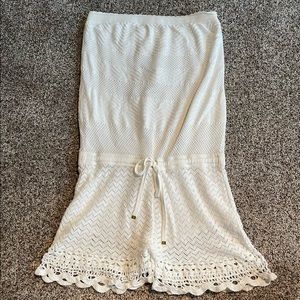 Lilly Pulitzer white sweater romper/cover up